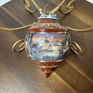 Vintage 1999 Terry Redlin "Holiday Memories” Winter Wonderland Bradford Ex.